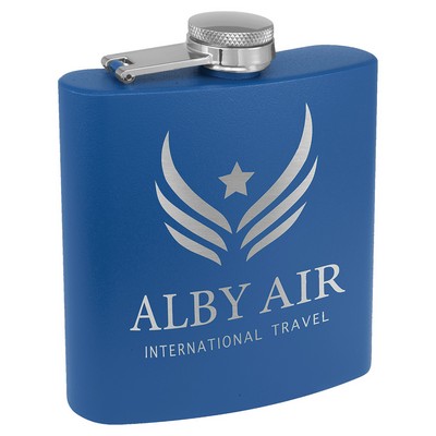 6 oz. Matte Powder Coated Stainless Steel Flask