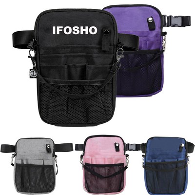 4-in-1 Nurse Fanny Pack with Medical Gear Pockets Utility Waist Bag for Nurses RN Vet EMT
