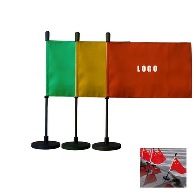 Car Flag with Black Magnetic Flag Pole