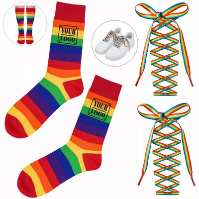 Pride Rainbow Socks & Shoelaces