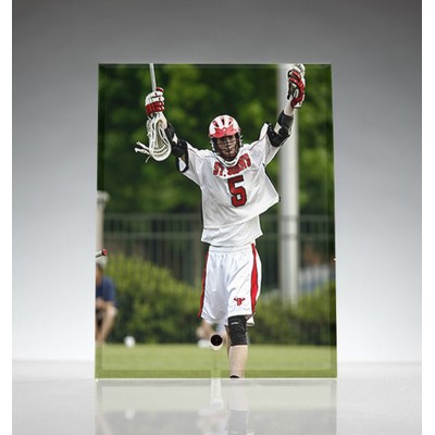 5" x 7" Vertical Rectangular Flat Sublimated Award w/Pin