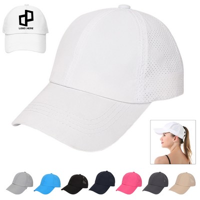 Breathable Mesh Ponytail Baseball Cap