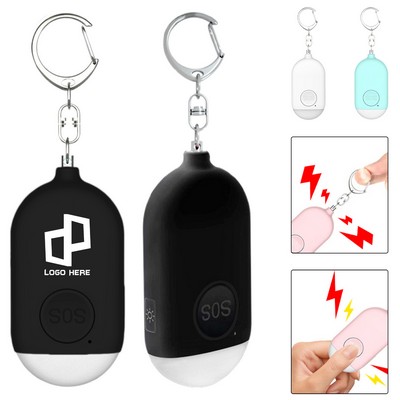 Rechargeable Personal Safety Keychain Alarm W/ Flashlight