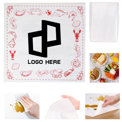 32 X 32" Disposable Seafood Tablecloth W/ Packing Bag