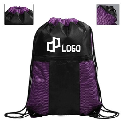 13.39X16.54" Terylene Drawstring Backpack