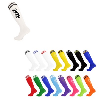 Adult & Kids Knee High Soccer Socks
