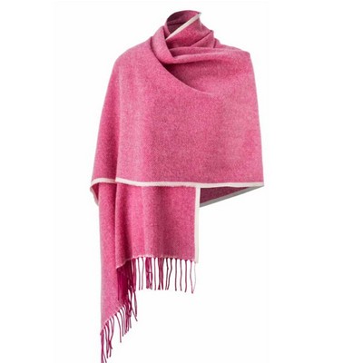 Avoca Pink White Sandymount Shawl