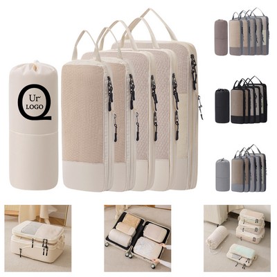 Six-Piece Set Of Storage Bags W/ Two Zipper