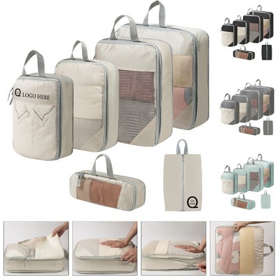 Six-Piece Set Of Travel Storage Bags W/ Handle