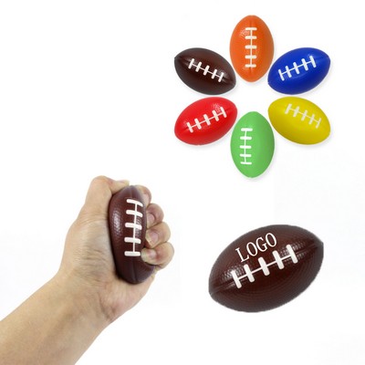 PU Foam Solid Rugby Stress Relief Ball American Football Squeeze Toy