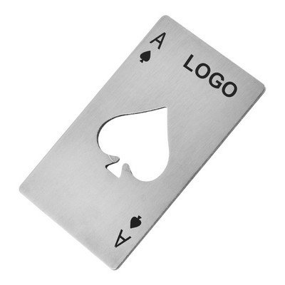 Poker Card Shaped Bottle Opener