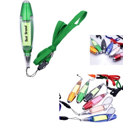 Ballpoint Pen With Sticky Notes