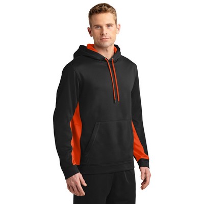 Sport-Tek Sport-Wick Fleece Colorblock Hooded Pullover