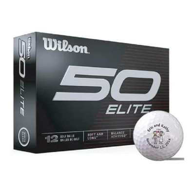 Wilson Staff Fifty Elite Golf Balls with Custom Imprints