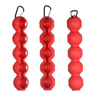Silicone Golf Ball Holder with Carabiner – Customizable