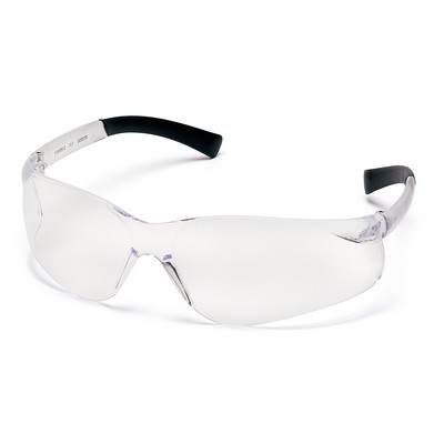 Ztek Safety Glasses, Clear Frame with Clear H2X Anti-Fog Lens