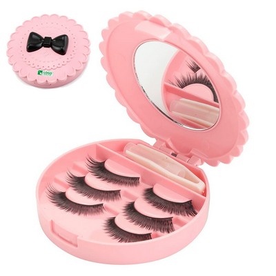 Cosmetic Eyelash Case with Mirror