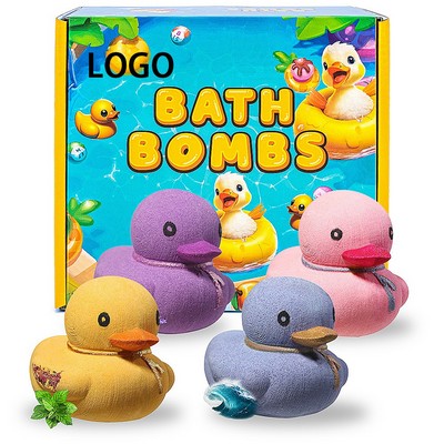 Duck-shaped Bath Bomb Gift Set