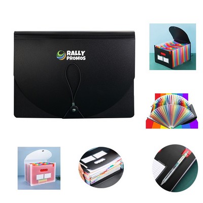 Document Storage Organizer 25 Pockets Expanding File Folder