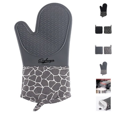 Snowflake Silicone Oven Mitt