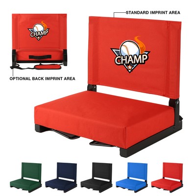 Portable Steel Frame Stadium Chair For Bleachers