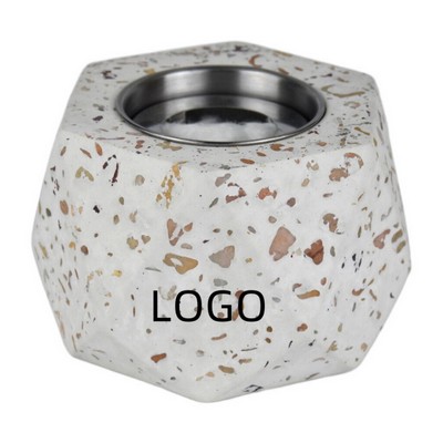 Concrete Portable Alcohol Fireplace W/ Custom Imprint