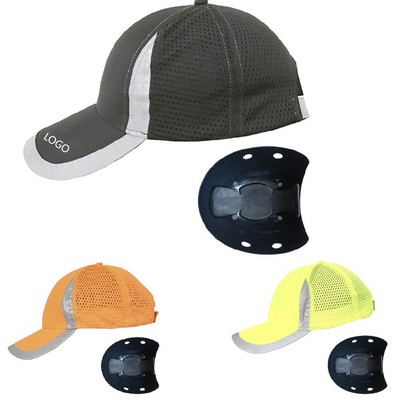 Reflective Baseball Cap With Anti-collision Inner Shell