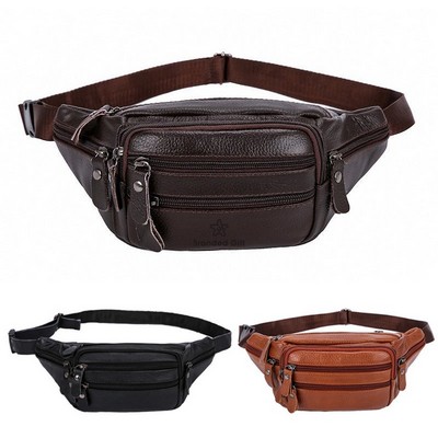 Fanny Pack Waist Bag Multifunction Leather