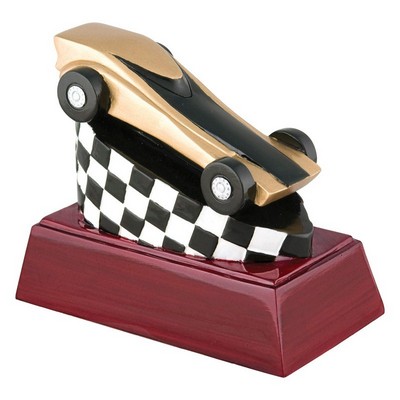 Pinewood Derby Resin Award - 4" Tall