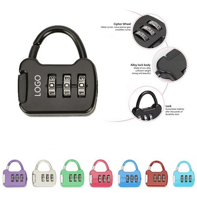 Portable Zinc Alloy Carrying Case Password Padlock