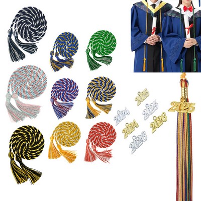 Intertwined / Braided Color Graduation Honor Cords