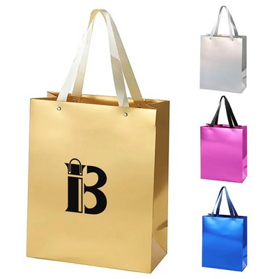 Metallic Shiny Paper Tote Bag