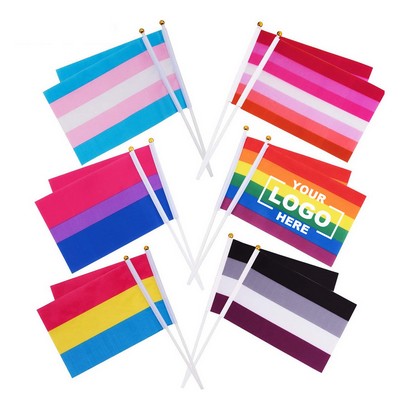 Pride Hand Held Flag