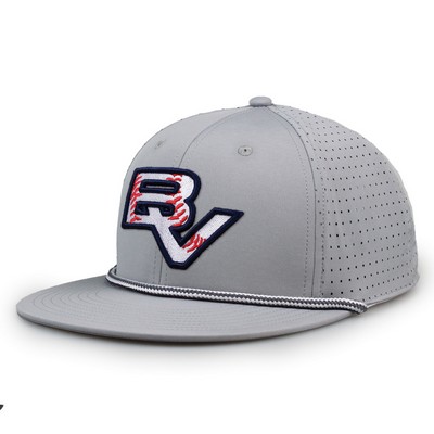 Perforated GameChanger Flat Bill Snapback w/ Rope