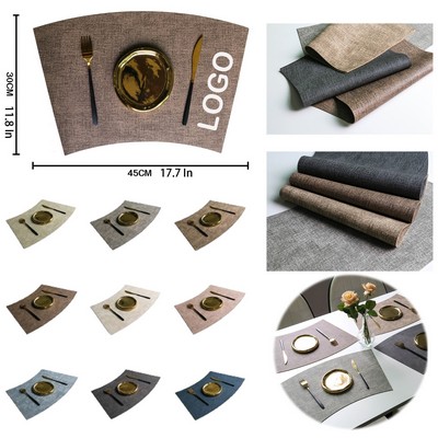 Scalloped PVC Leather Placemat