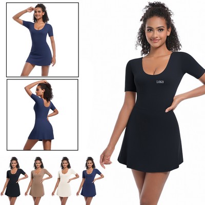 Solid Color Tennis Fitness Suit (S - XL)