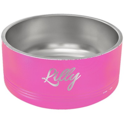 Polar Camel 64 oz. Large Pink Pet Bowl