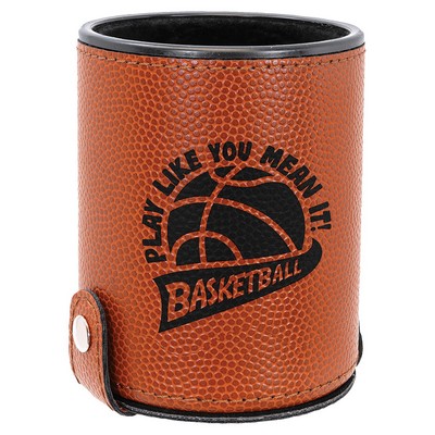Basketball Leatherette Dice Cup with 5 Dice