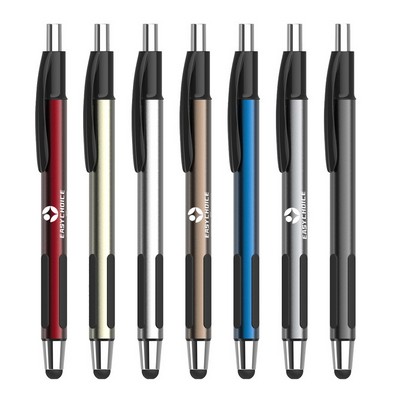Metal Click Stylus Ballpoint Pen