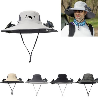 Solar Powered Cooling Fishing Hat