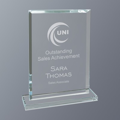 Clear Glass Award Series, Rectangle, Small (5-1/2"x 7"H)