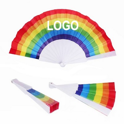 Folding Fabric Hand Fan