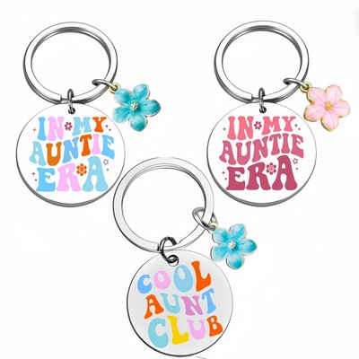 Color Customization Metal Round Key Chain