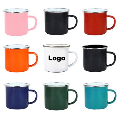 12 Oz Metal Enamel Camping Mug