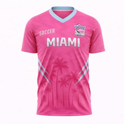 Unisex Sublimated Soccer Jersey Upf Mesh 5.5 oz