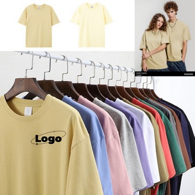 Heavyweight 100% Cotton T-shirt Short Sleeved