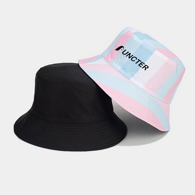 Double-Sided Wear Polyester Pride Rainbow Hat Bucket Hat