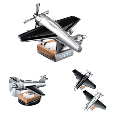 Car Fragrance Diffuser Creative Solar Energy Aircraft
