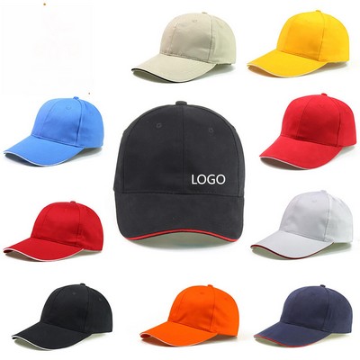 6 Panel Adjustable Baseball Cap