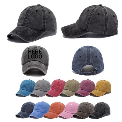 Adjustable Washed Cotton Golf Hat